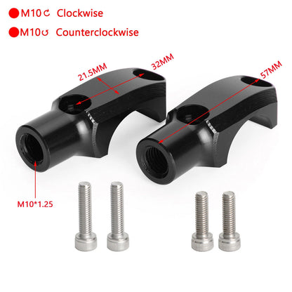 Master Cylinder Clamp M10 Mirror Mount for Yamaha MT-07 MT-09 (2014–2023) M529-A163-BLK