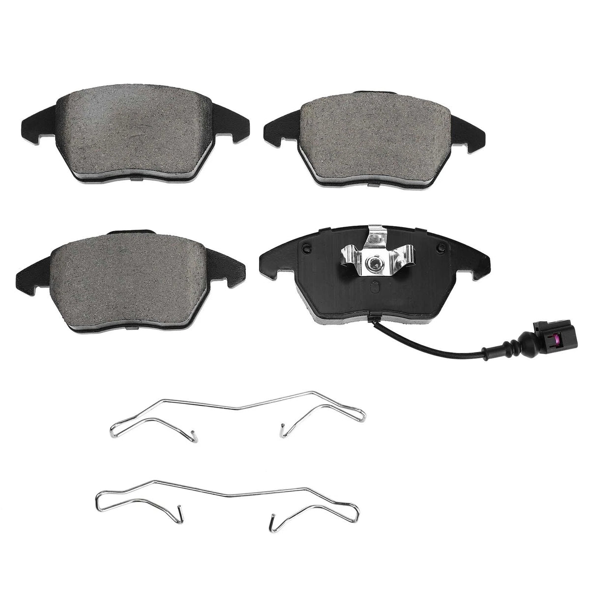 Set of 4 Front Ceramic Brake Pads for Volkswagen Jetta Golf (2005–2014) - 3C0698151D, 3C0698151J, 3C0698151C, 3C0698151A, 8J0698151C, P-1107A