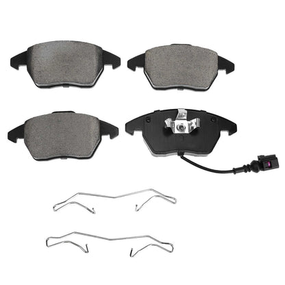 Set of 4 Front Ceramic Brake Pads for Volkswagen Jetta Golf (2005–2014) - 3C0698151D, 3C0698151J, 3C0698151C, 3C0698151A, 8J0698151C, P-1107A