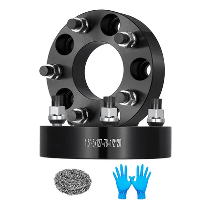 2X 5x5" 5x127mm Wheel Spacers 1.5" 1/2x20 for Jeep Wrangler Chevy C10