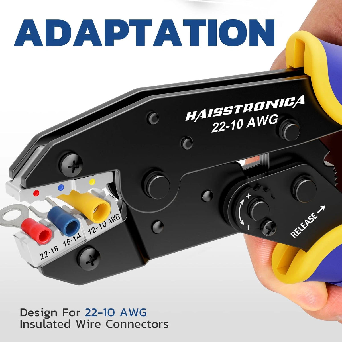 Crimping Tool for Insulated Wires 230mm x 60mm (Yellow, Blue, Red)