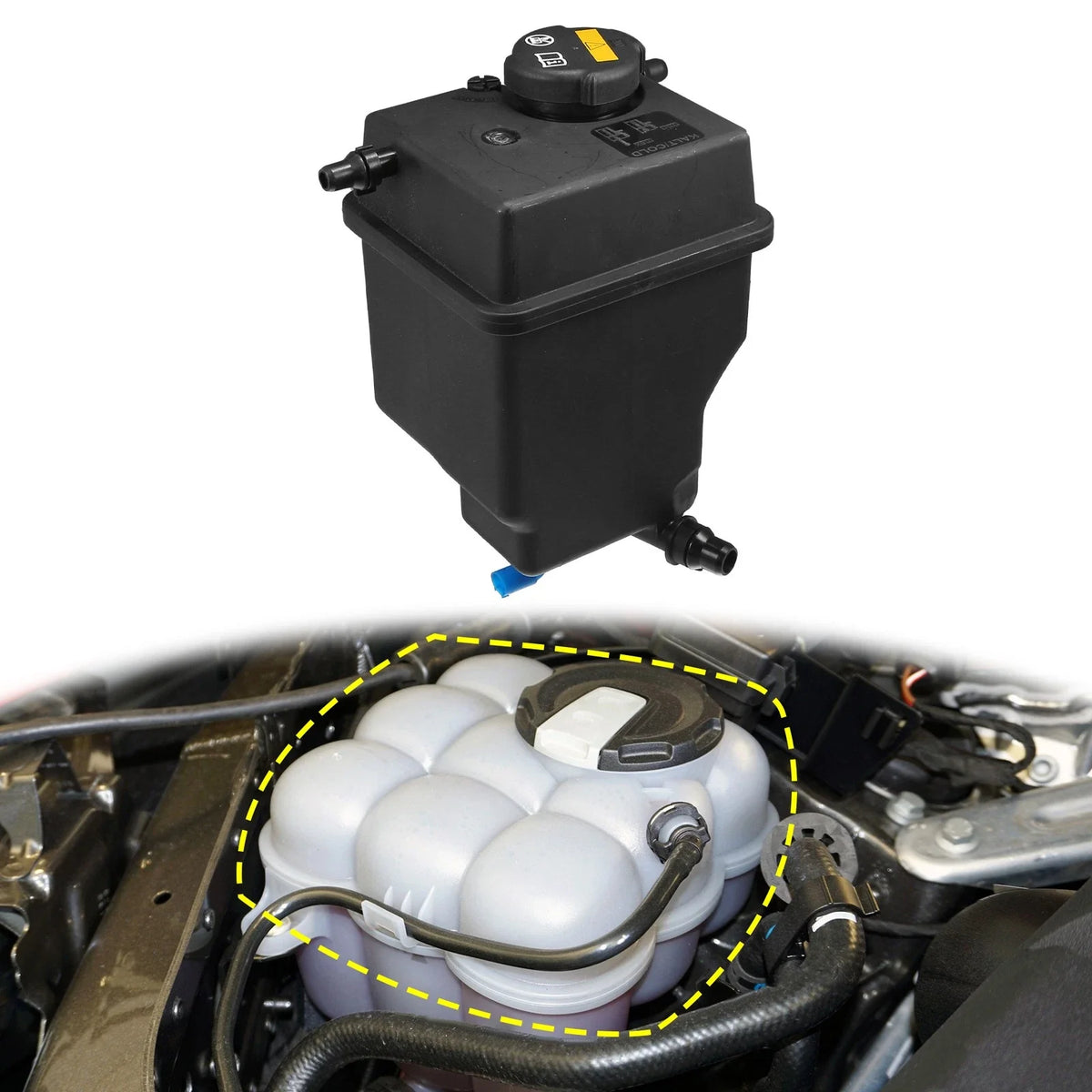 Set of 1 Coolant Radiator Reservoir Tank PCF000033 for BMW X5 