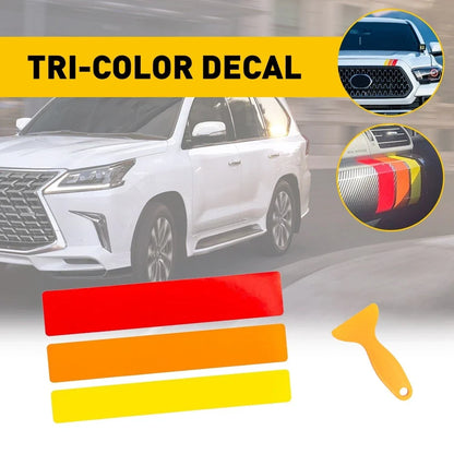 Tri-color top grille sticker for Toyota Tacoma TRD (2016–2020)