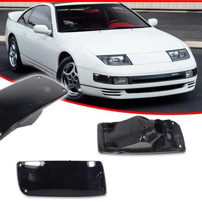 2X Smoked Front Bumper Signal Lights for Nissan 300ZX Z32 (1990–1996)