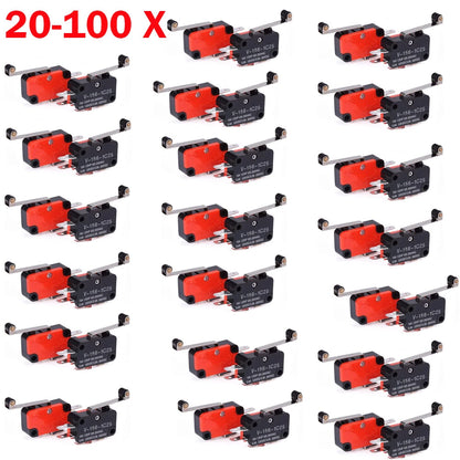 20-100X Micro Limit Switch V-156-1C25 with Roller Lever 15A 125/250VAC