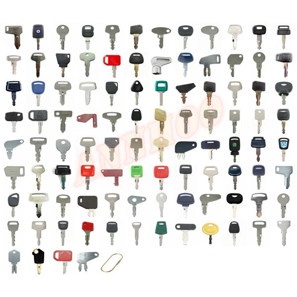 100pc Heavy Equipment Key Set for Terex Yale Sany JD