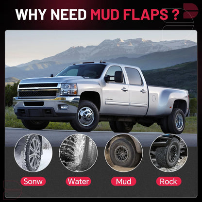 Splash Guards for GMC Yukon XL 1500 and Sierra 1500 (2001–2007)