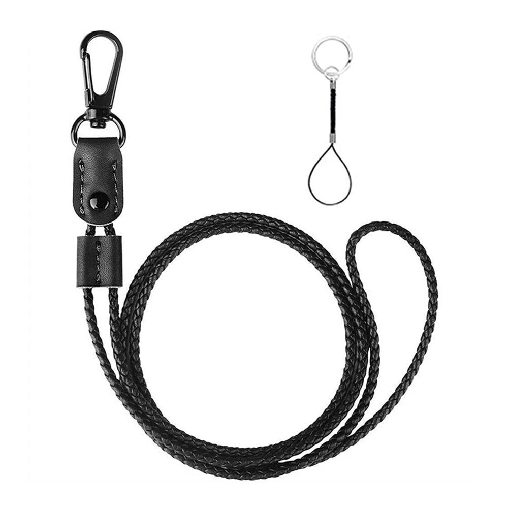 Braided Leather Badge Lanyard for Adjustable Length (No Part Numbers)