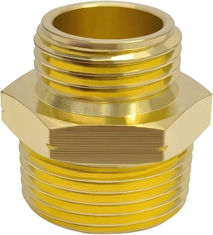 3/4" GHT Male to 1" NPT Hose Adapter for Garden Use