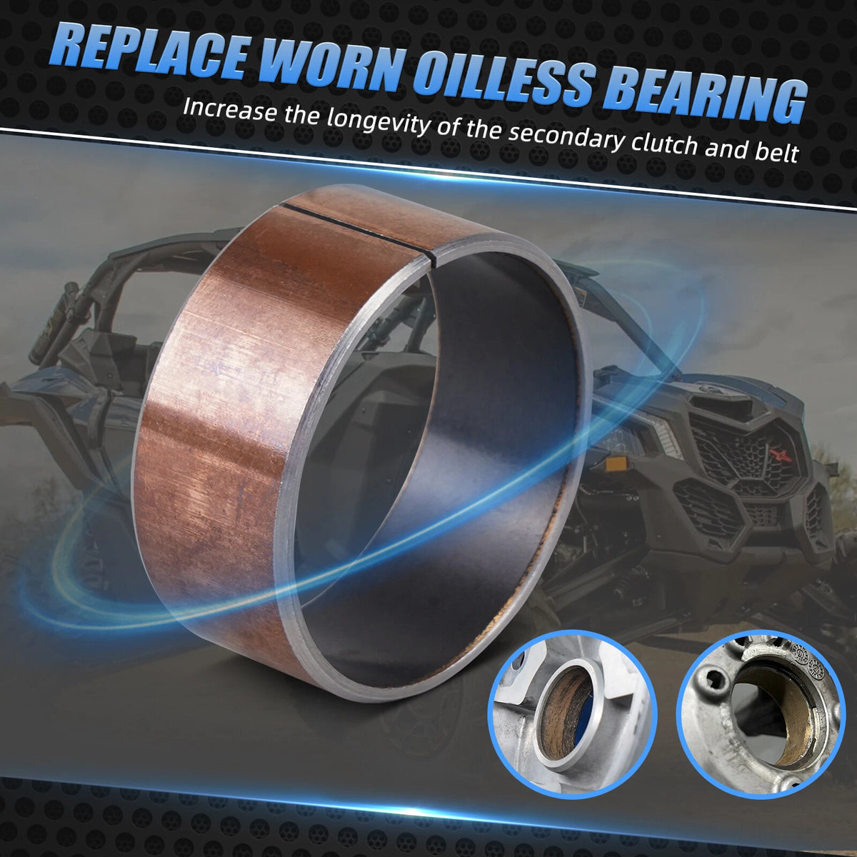 Clutch Oilless Bushing Sleeve Bearing for Can-Am X3 Maverick (2018–2022)