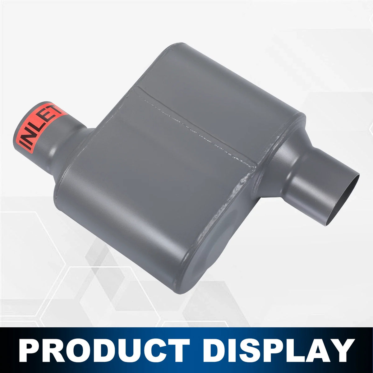 2.5" Inlet/Outlet Race Performance Chambered Exhaust Muffler Pair for