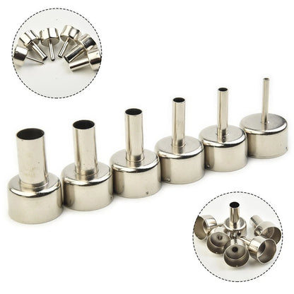 Set of 6 Heat Resistant Nozzles for Soldering Station Hot Air Tools