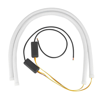 12V Flexible LED Strip Amber Lights for Universal Use (23.6in)