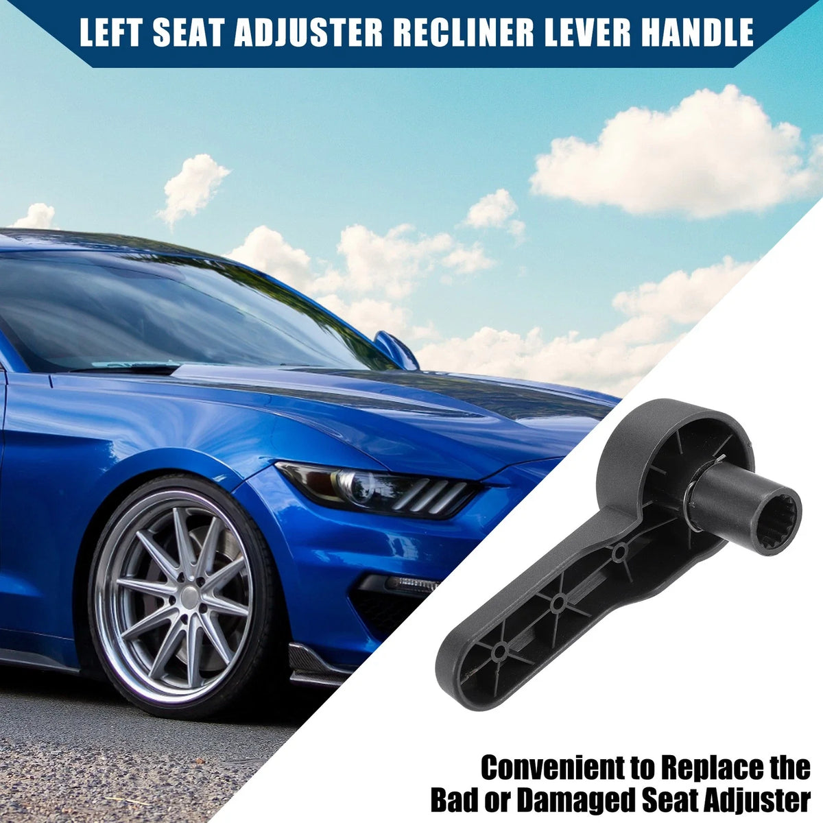 Left Side Seat Recliner Handle Lever for Ford Mustang (2005–2014) No.7R3Z6362622BC