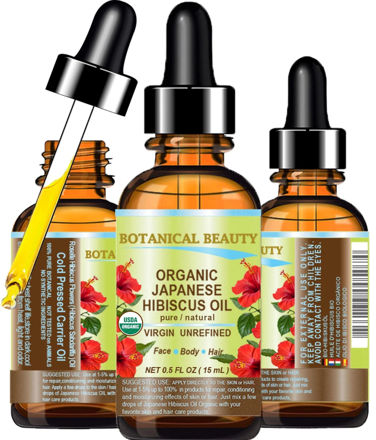 Hibiscus Oil 0.5 Fl Oz for Botanical Beauty
