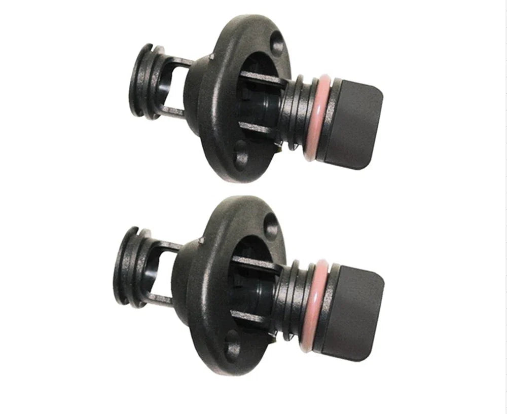 2X Retained Screw Type Nylon Drain Plug for Boats (Fits 1 Inch Holes)