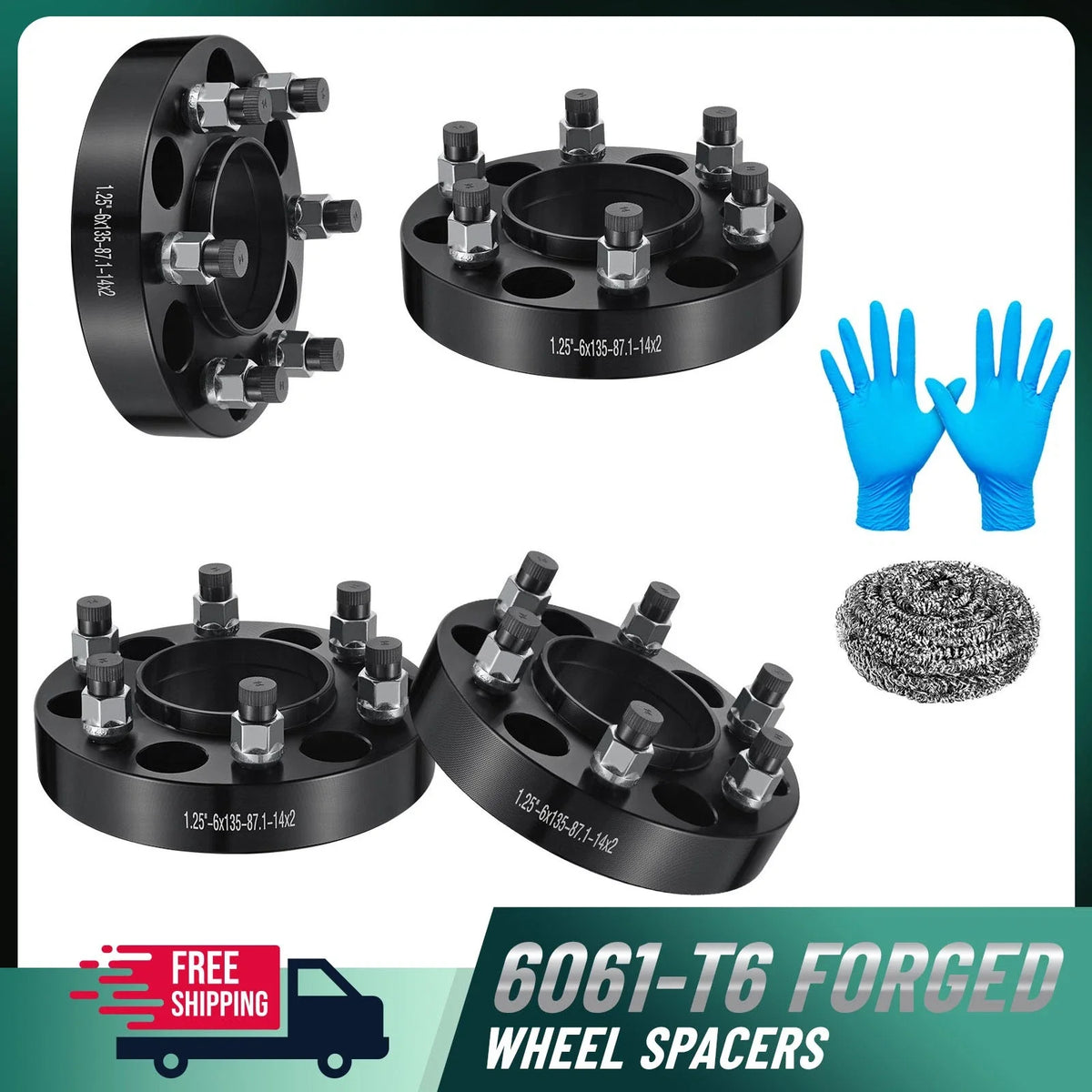 4pcs 1.25" Hubcentric Wheel Spacer for Lincoln Navigator (2003–2014)