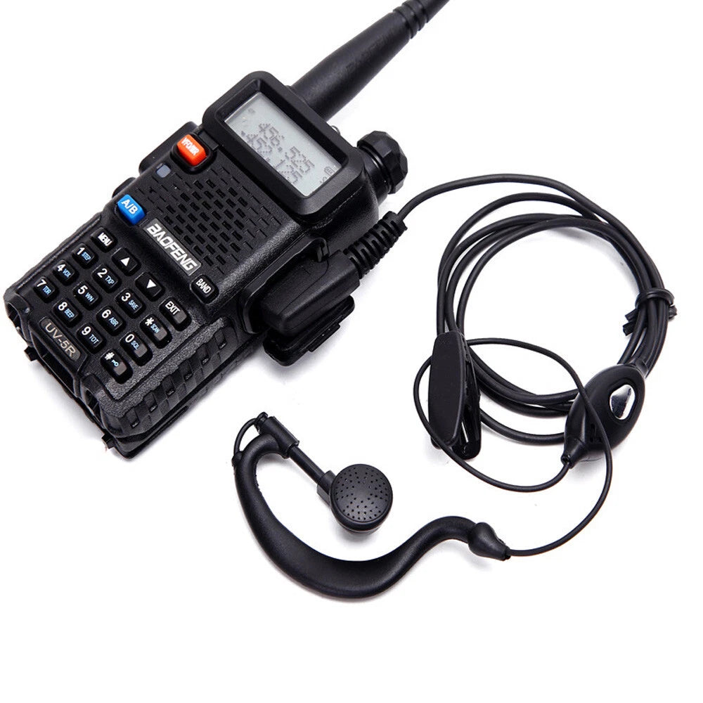 6PC 2Pin Headset Earpiece Mic for Baofeng UV-5R UV-82 BF-888s