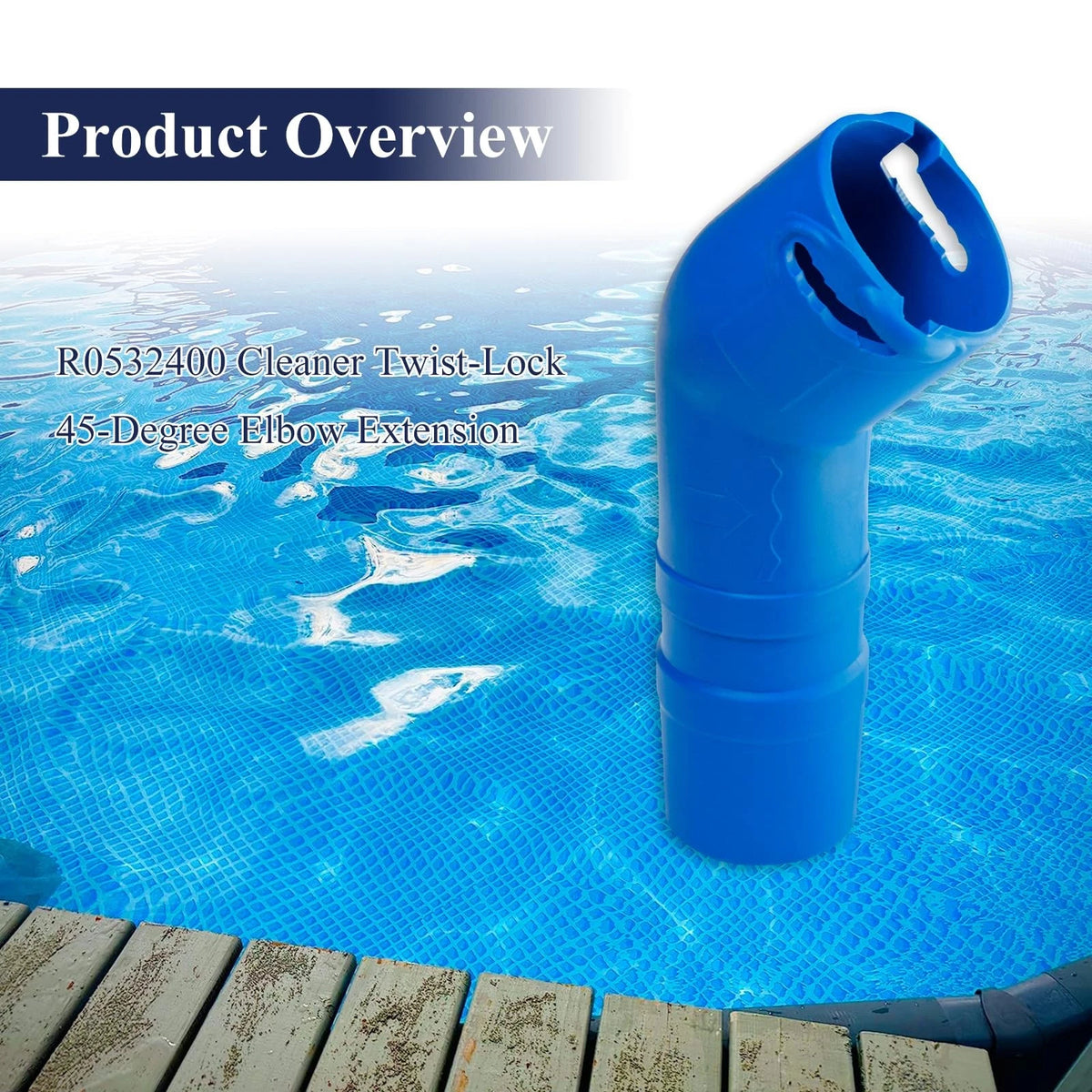 2X Cleaner Twist-Lock 45-Degree Elbow 1" x 1" for Automotive Use