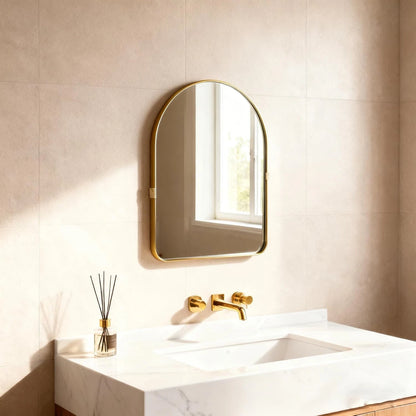 Arched Wall Mirror for Bathroom and Vanity (Wall-Mounted)