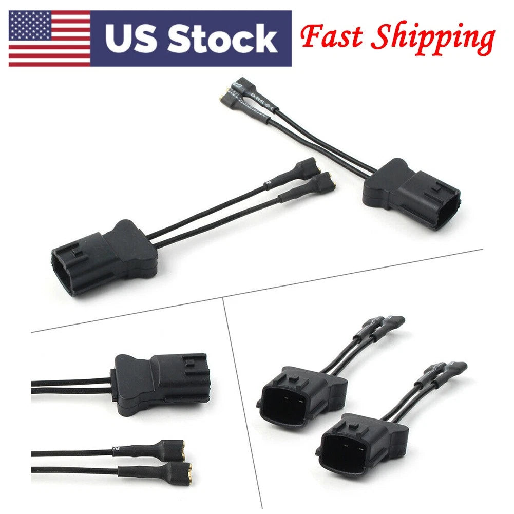 Set of 2 Car Horn Speaker Adapter Wiring Harness Pigtail for Hyundai