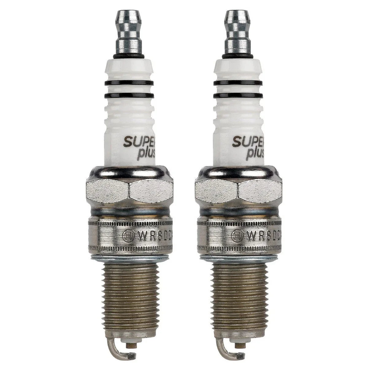 Set of 2 Bosch Super Plus Nickel Spark Plugs for Mazda RX-3 (1975) 0.032" Gap