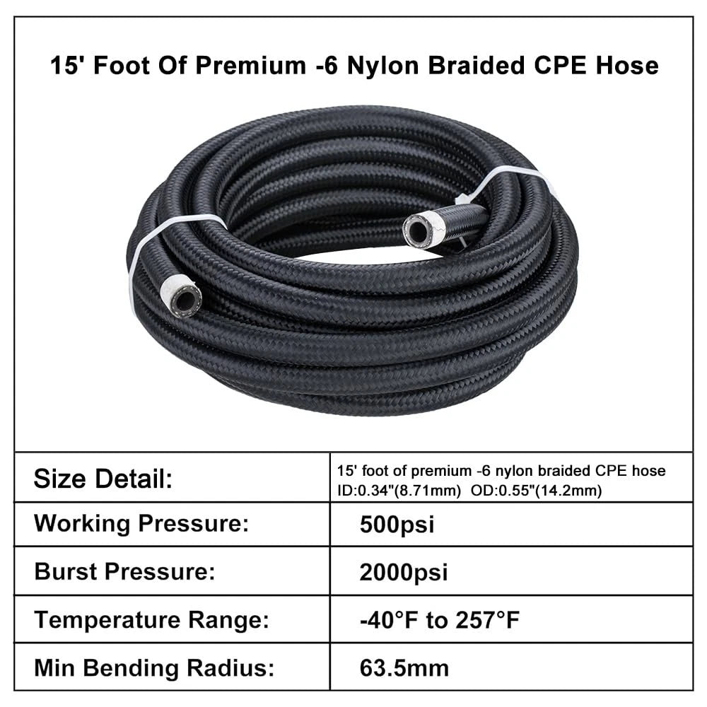 6AN Automatic Transmission Cooler Lines Kit for 4L60E 4L65E (No Years Specified)