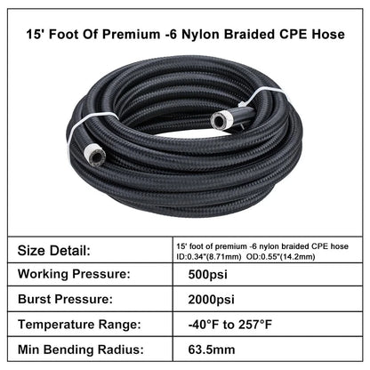 6AN Automatic Transmission Cooler Lines Kit for 4L60E 4L65E (No Years Specified)