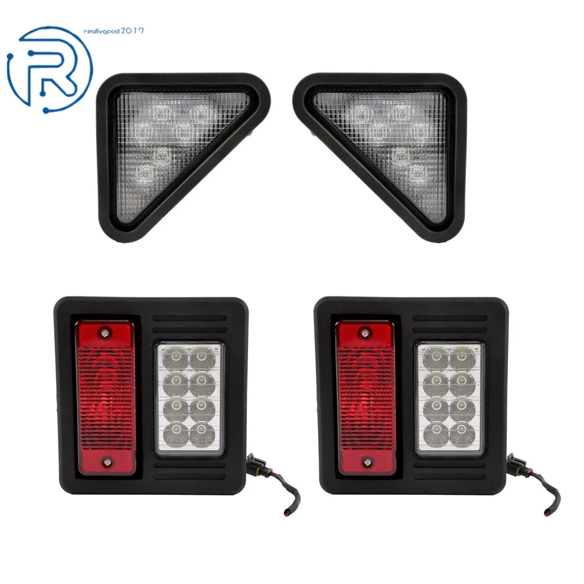 2X Front + Rear LED Light Kit for Bobcat S100 S130 S150 S160 S175 S185