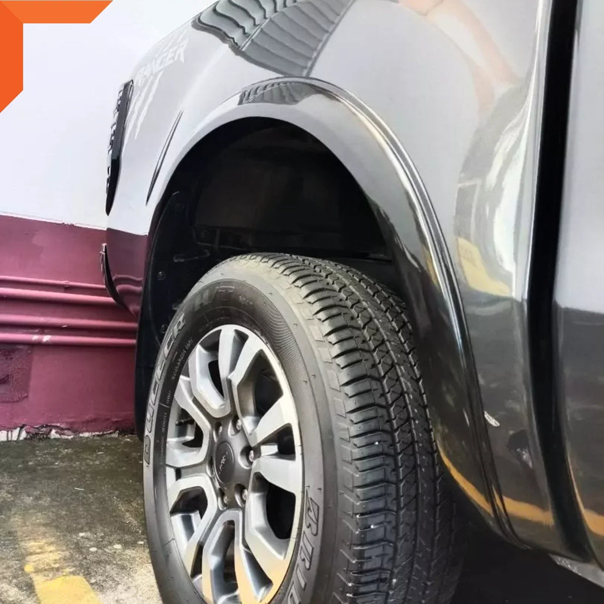 3" Black Fender Flares for Ford Ranger UTE T6 PX3 (2018-2021)