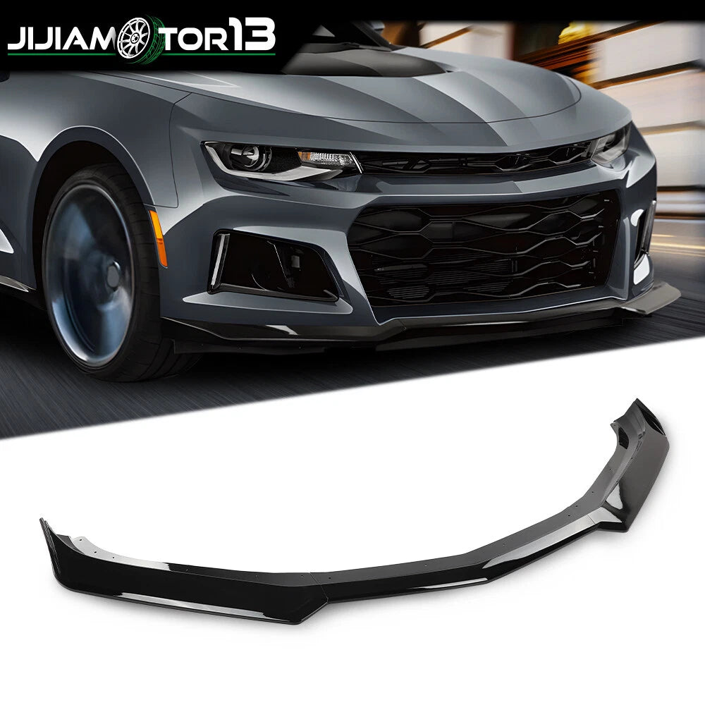 Gloss Black Front Bumper Lip Splitter for Chevy Camaro (2016–2021) J-02BUP45G6ABB