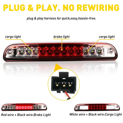 LED 3rd Brake Light for Ford F250 F-350 F-450 Super Duty (1999–2016)