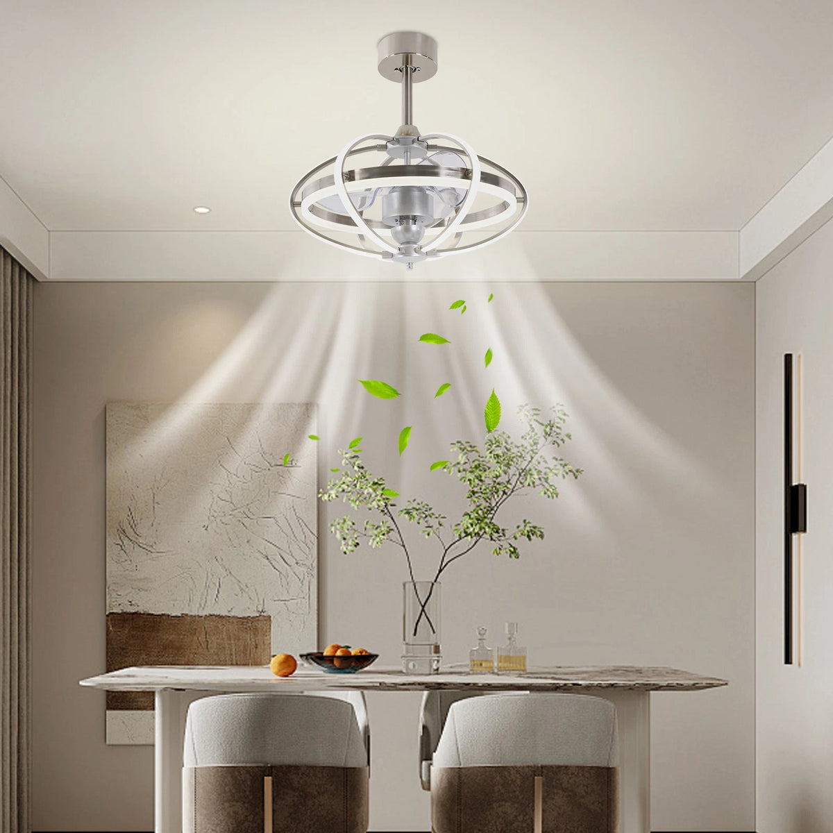Remote Control Ceiling Fan Light for Farmhouse Bedroom