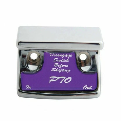 Switch Guard for Freightliner PTO (21073) - Plastic Body Purple Glossy Sticker