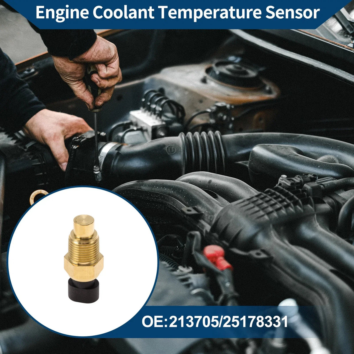 Engine Coolant Temperature Sensor No. 213705 for Chevrolet Malibu (2016–2019)