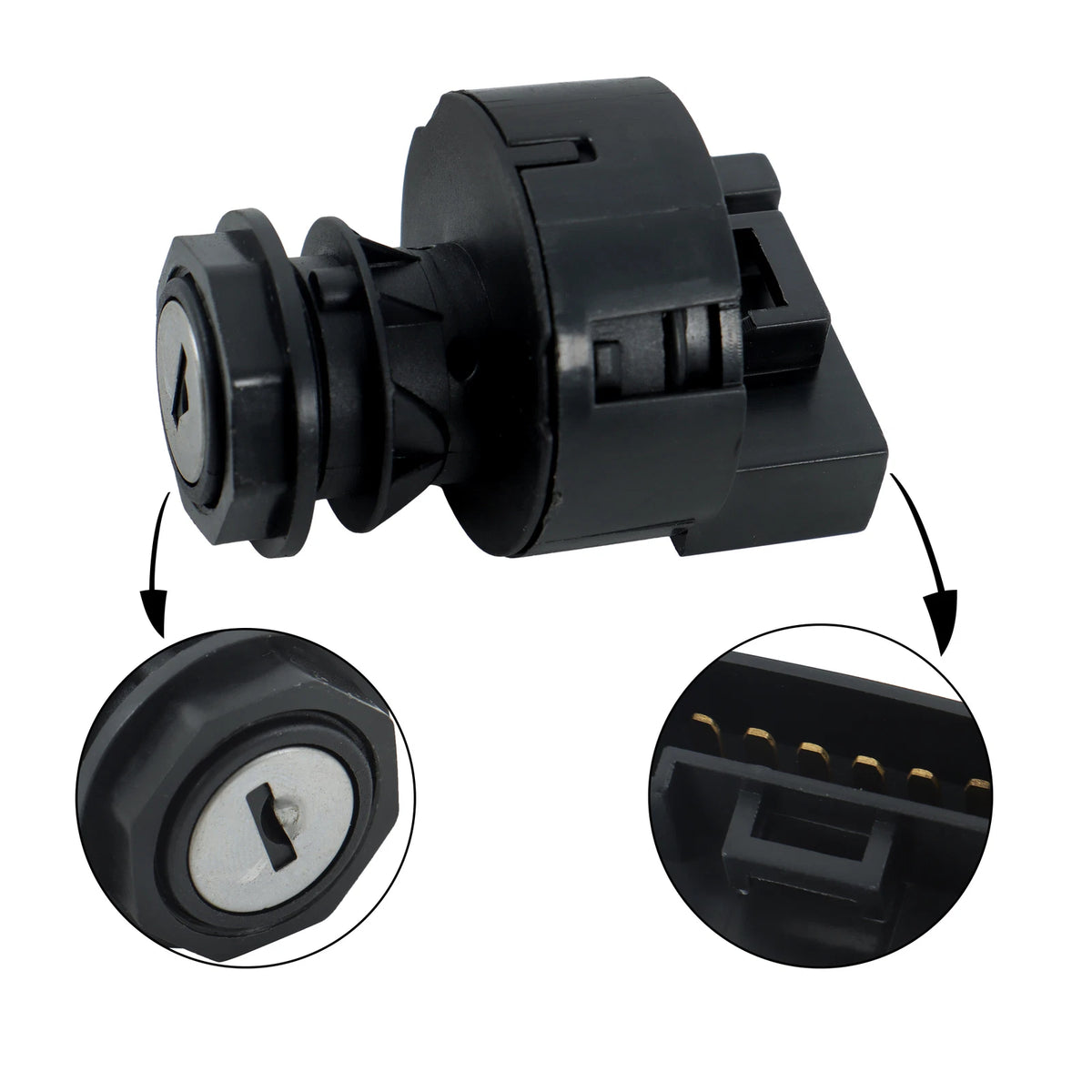 Ignition Switch Key for Polaris Ranger 425 500 570 700 800 900 1000 (2006–2023) - 4011002, 4012165, 4010390, 4012164