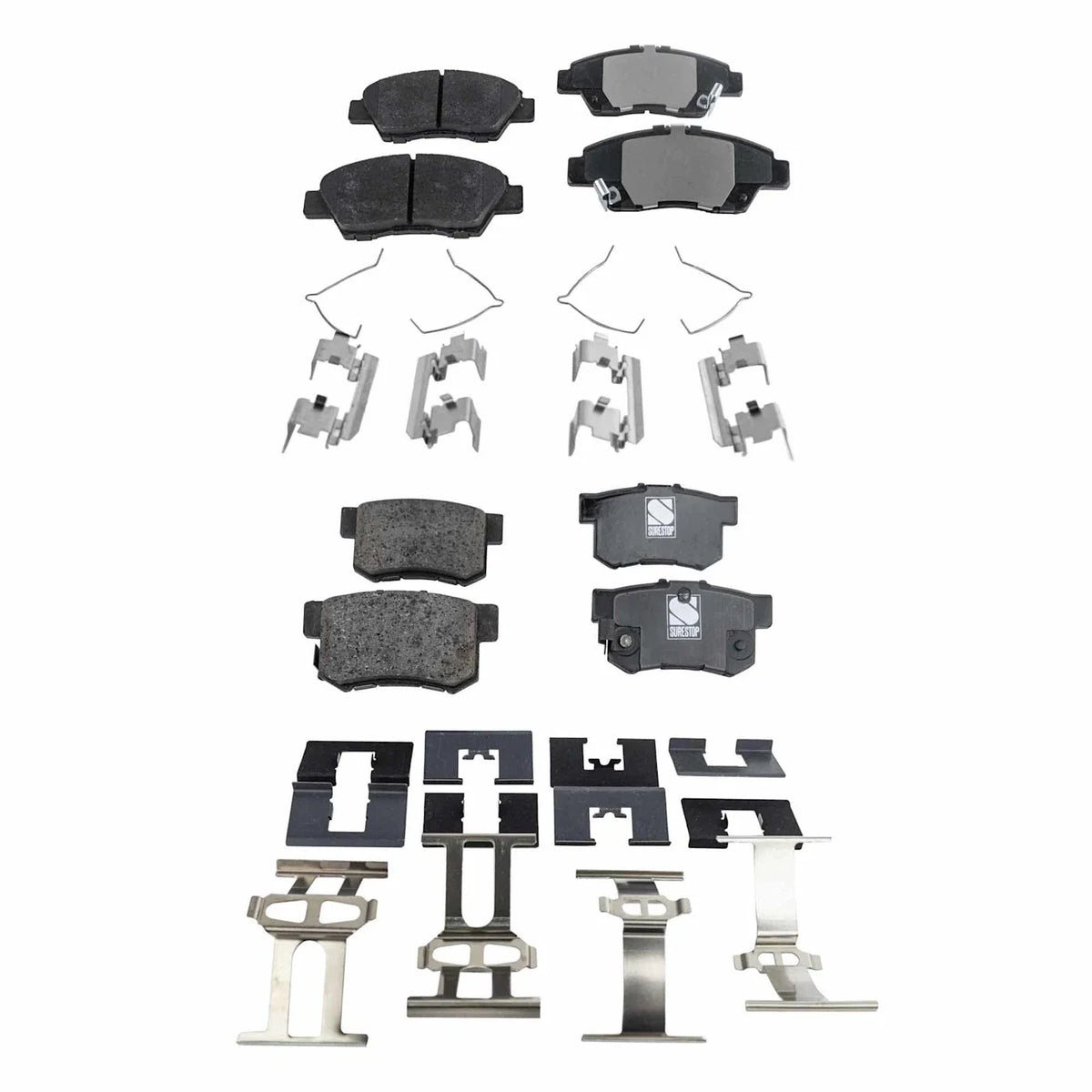 Set of 4 Ceramic Brake Pads for Honda CR-Z (2011–2015)