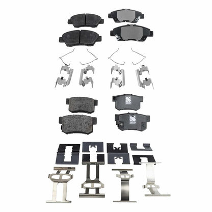 Set of 4 Ceramic Brake Pads for Honda CR-Z (2011–2015)