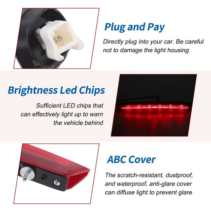 Red LED Third Brake Light for Honda HR-V Vezel (2014–2022) No. 34270T7AH01