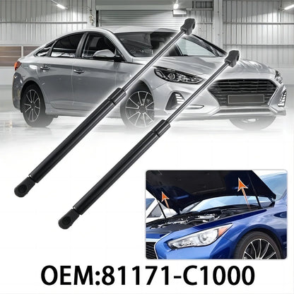 2PC Hood Lift Support Gas Shocks for Hyundai Sonata (2015–2017) 1.6L 2.0L 2.4L