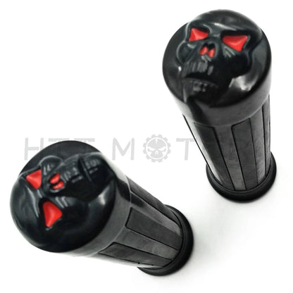 Skull Hand Grips for Harley XL 883 Hugger Sportster (1" Handlebar)