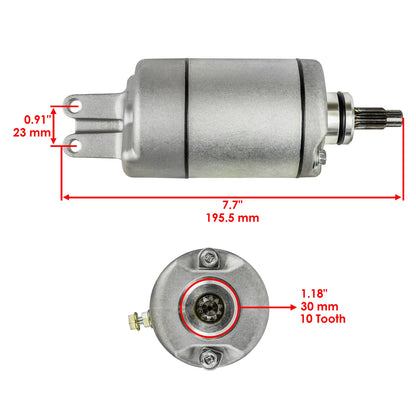 Starter & Relay Solenoid for Honda TRX400 TRX 400 (1995–2003) 18609AA2001, 31200HM7003, 35850HF1670, 35850HN2A01