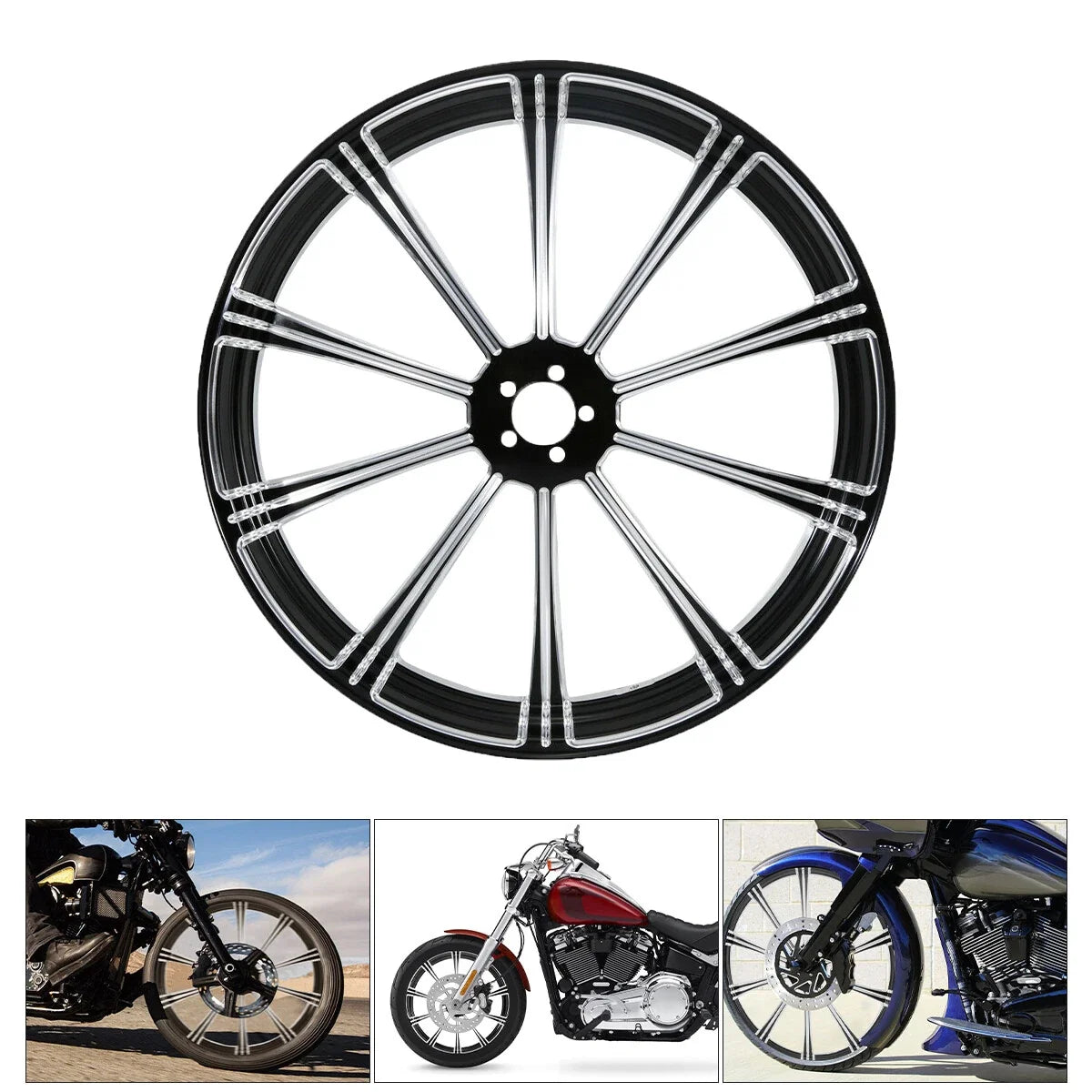 30" Front Wheel Rim Dual Disc Hub for Harley Road Glide (1997–2021)