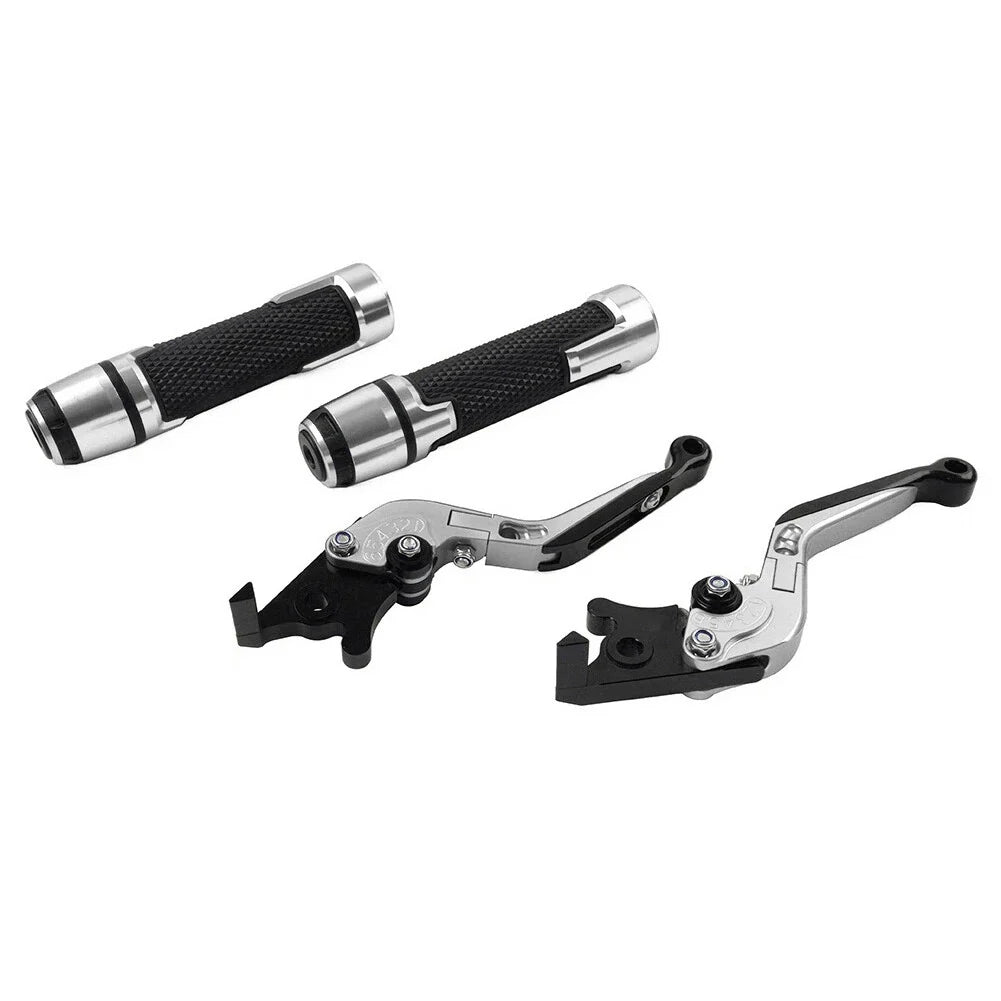 Silver Extendable Brake Clutch Levers Set for Suzuki GSX1400 (2001–2008)