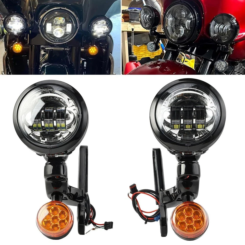 4.5" LED Auxiliary Spotlight for Harley Street Glide FLHX (2006–2023)