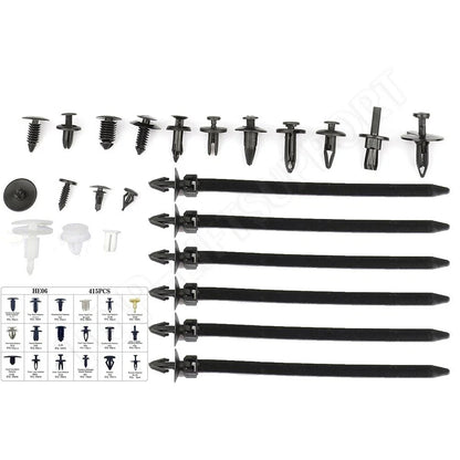 Set of 456 Car Retainer Clips Plastic Fasteners