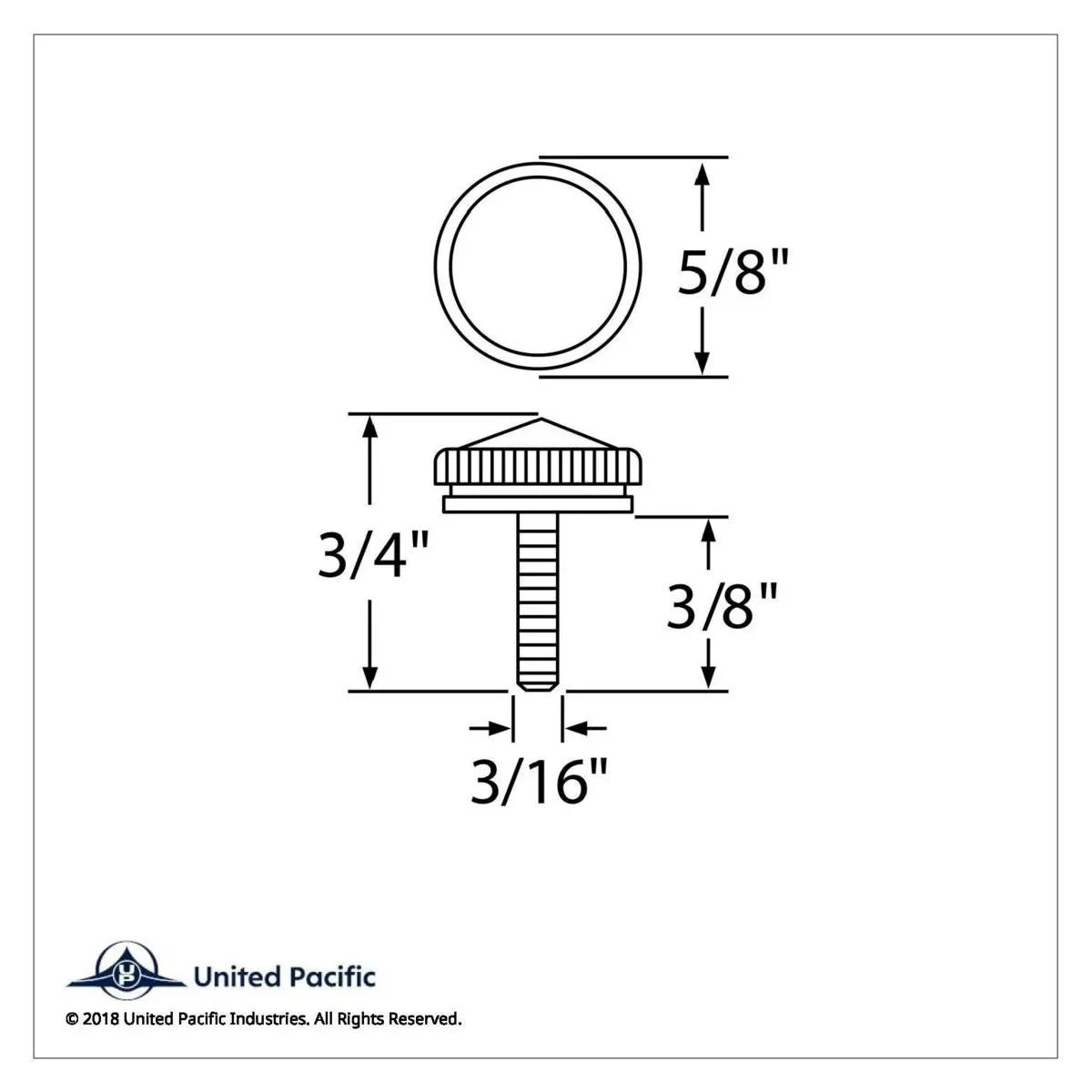 Set of 2 Chrome CB Radio Mounting Bolts 5mm for Universal (UP#21761)