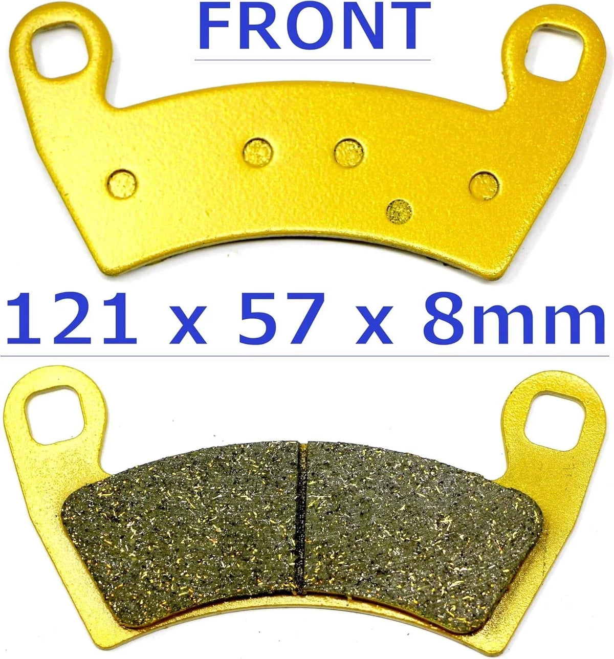 Front Rear Brake Pads for Polaris Ranger 570 Crew SP 570 2022–2026