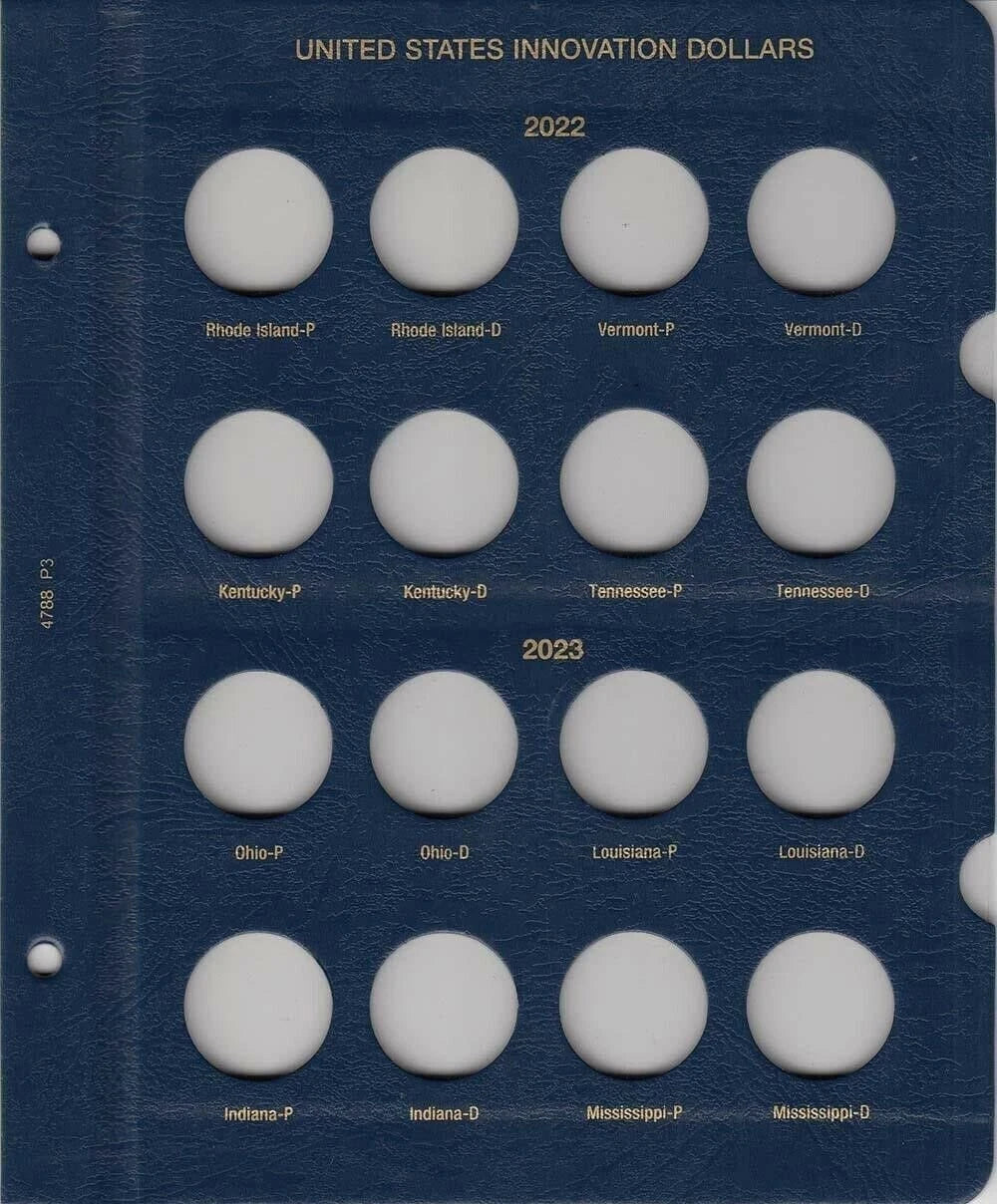 Whitman US Innovation Dollar Coin Album P & D