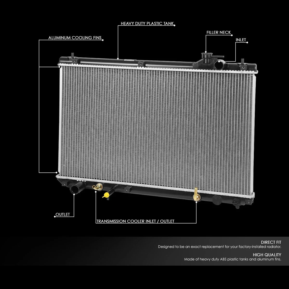 Full Aluminum Radiator for Lexus RX300 (1999–2003) DPI 2271